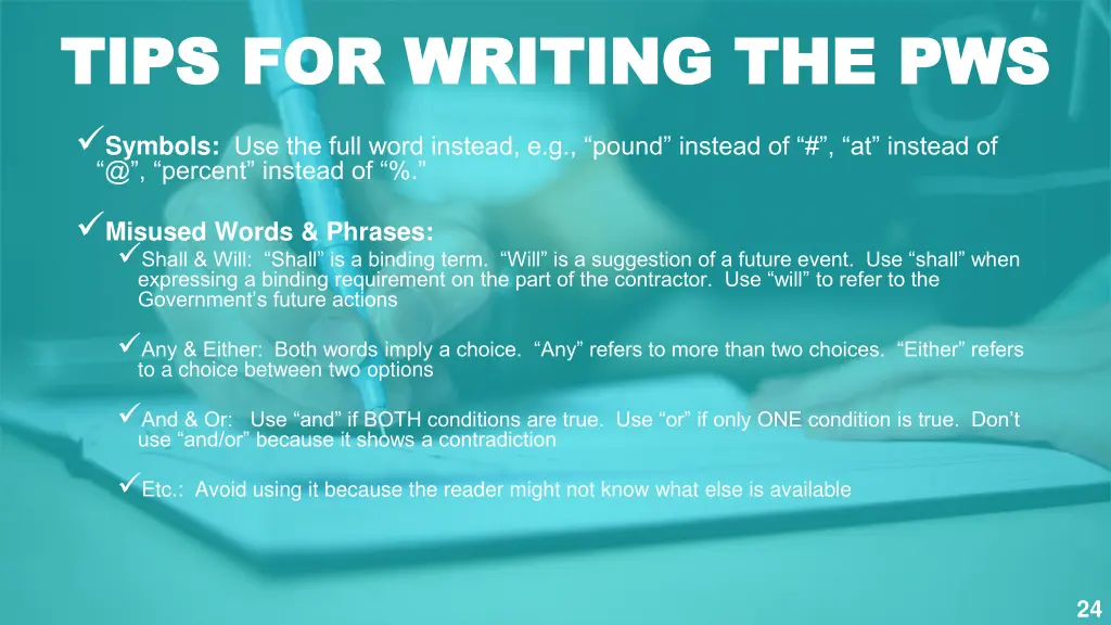 tips for writing the pws tips for writing 1