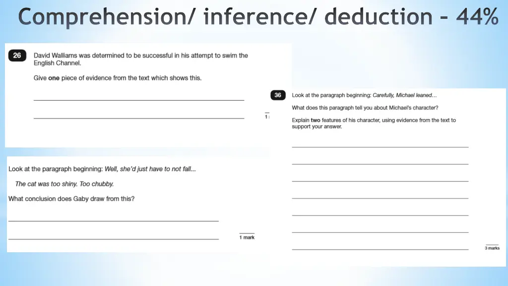 comprehension inference deduction 44