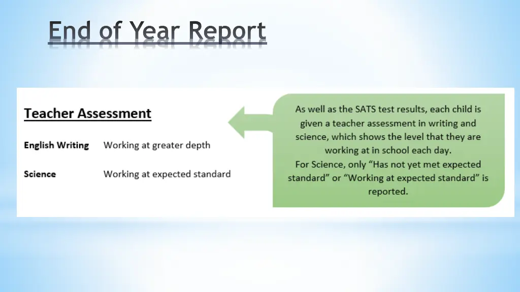 end of year report 1