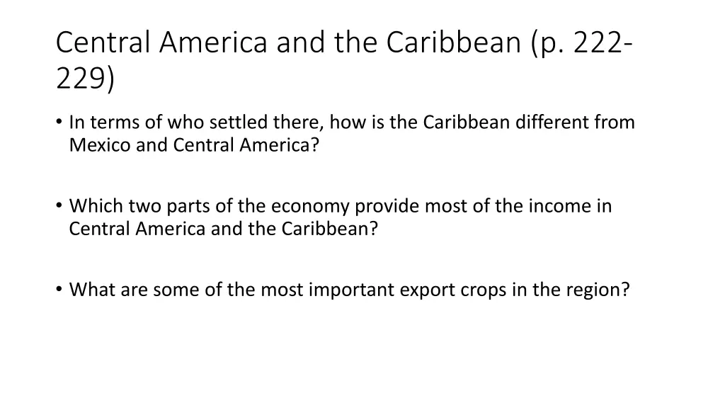 central america and the caribbean p 222 229