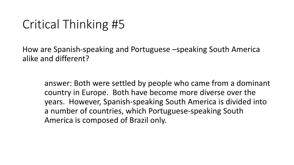 critical thinking 5