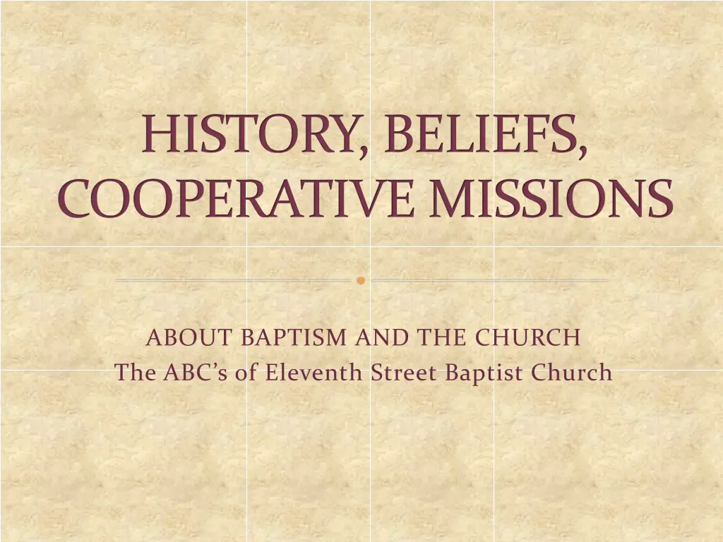 history beliefs cooperative missions