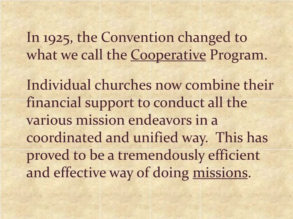 in 1925 the convention changed to what we call