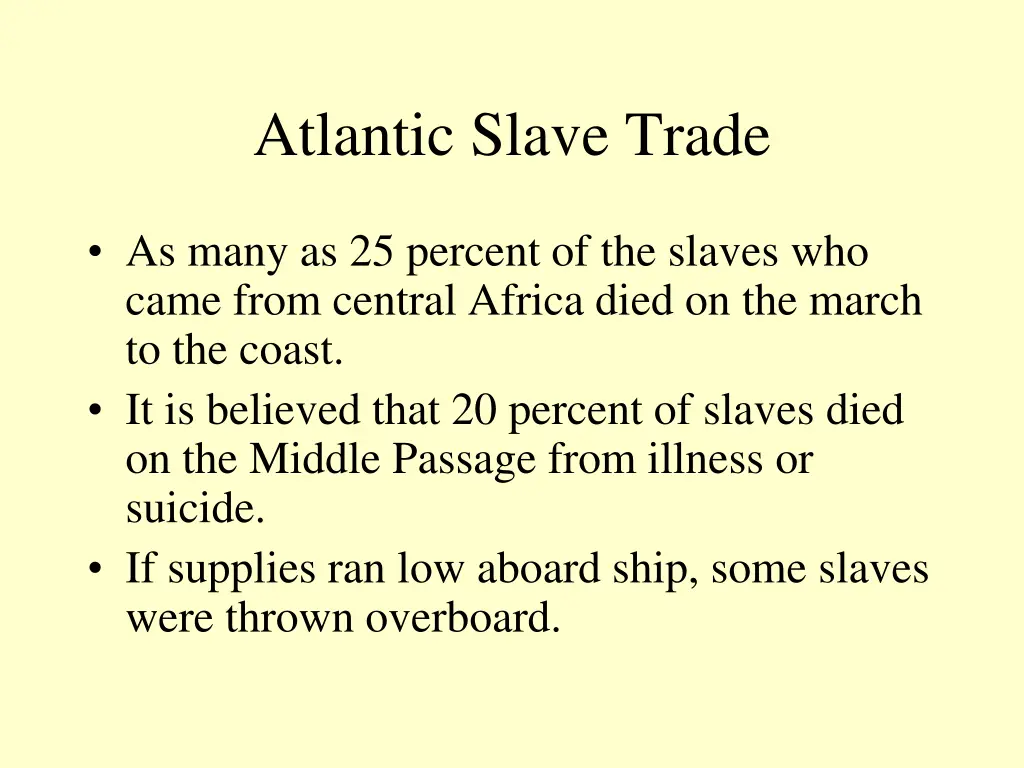 atlantic slave trade