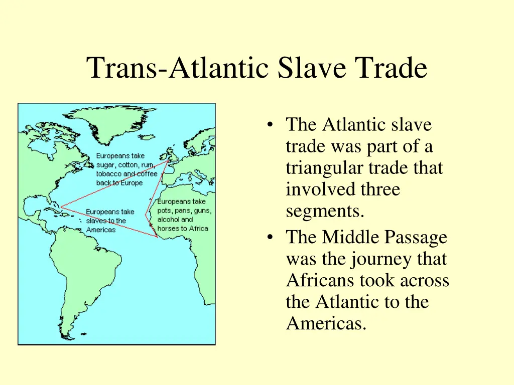 trans atlantic slave trade