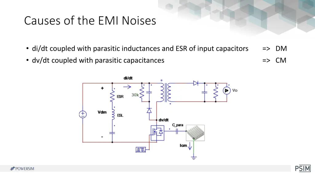 causes of the emi noises