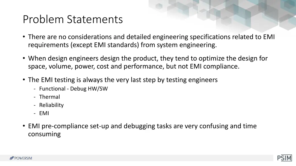 problem statements