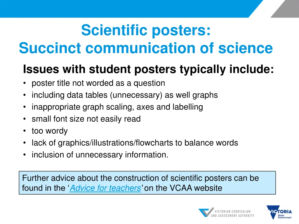 scientific posters succinct communication