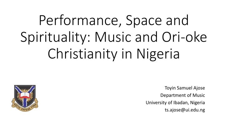 performance space and spirituality music