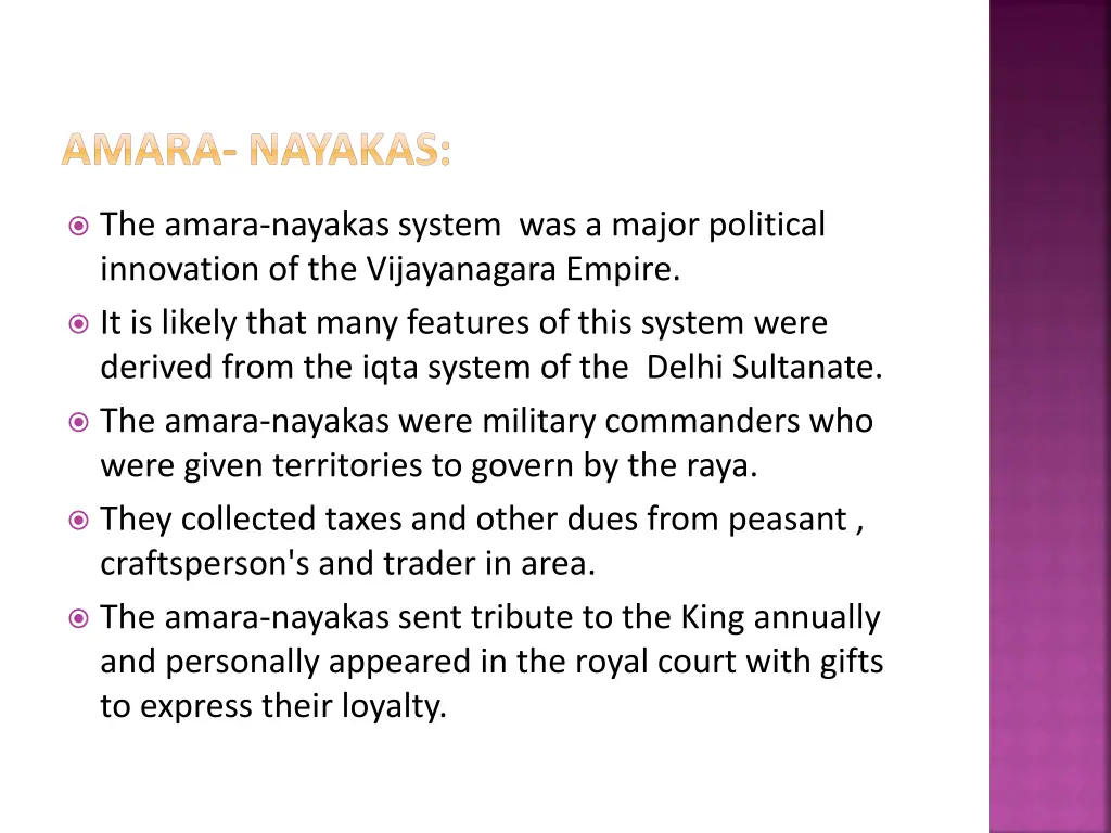 amara nayakas