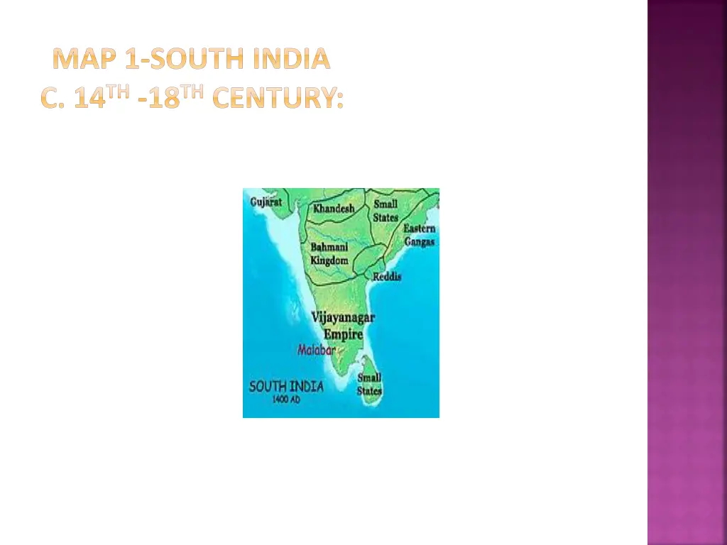 map 1 south india c 14 th 18 th century