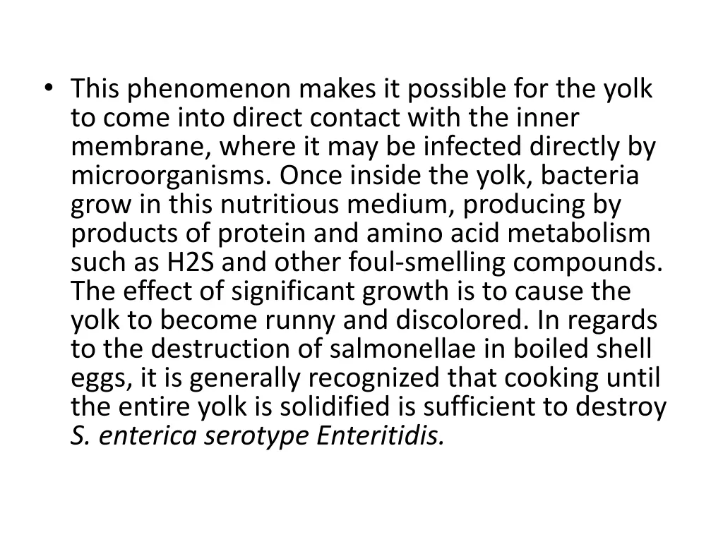 this phenomenon makes it possible for the yolk