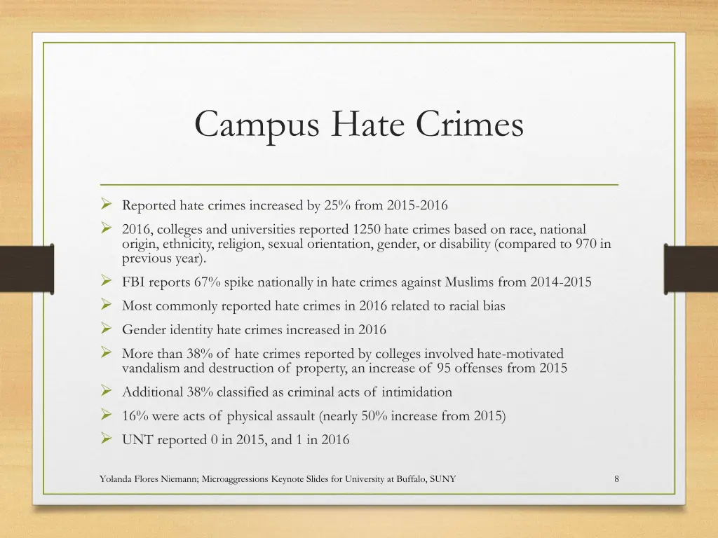 campus hate crimes