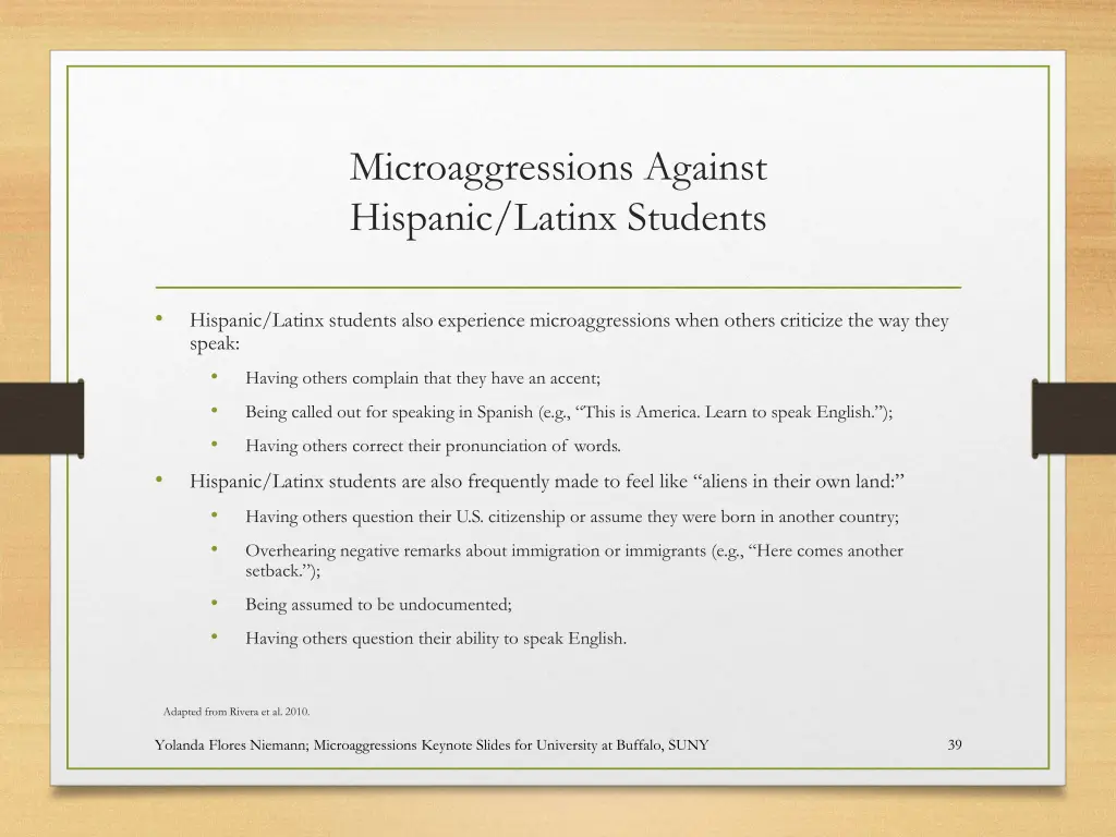 microaggressions against hispanic latinx students 1