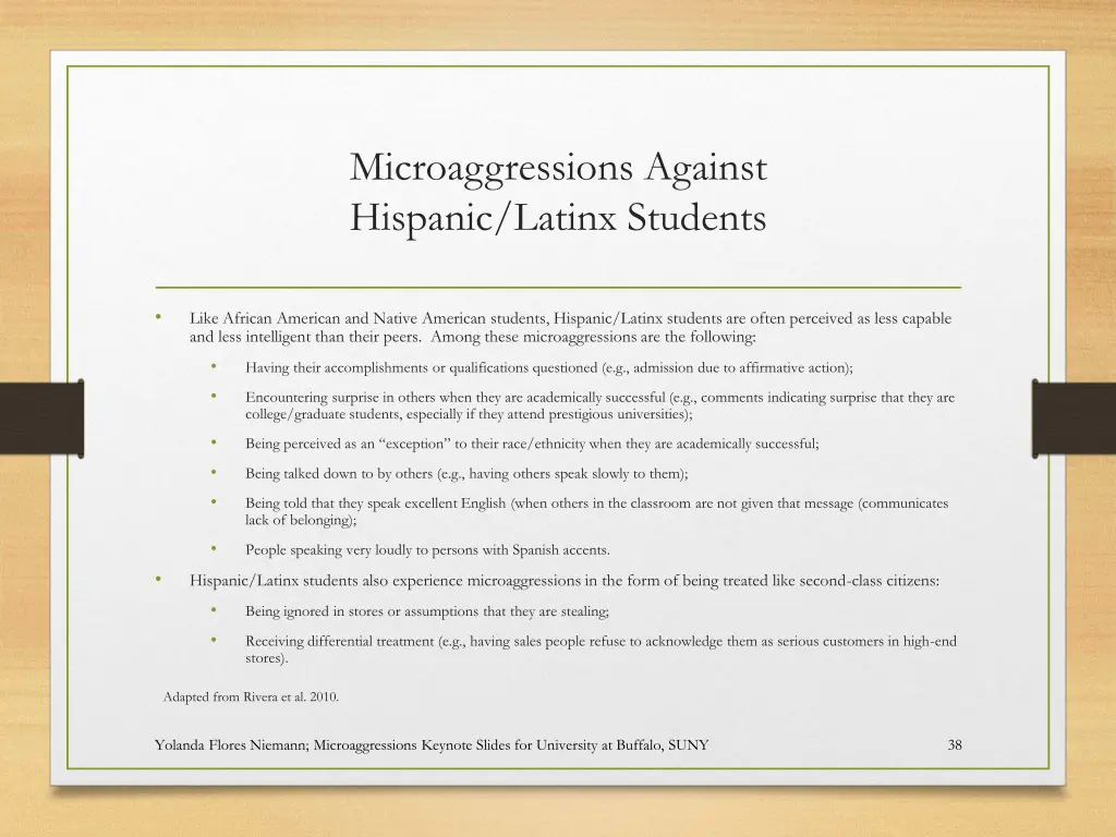 microaggressions against hispanic latinx students