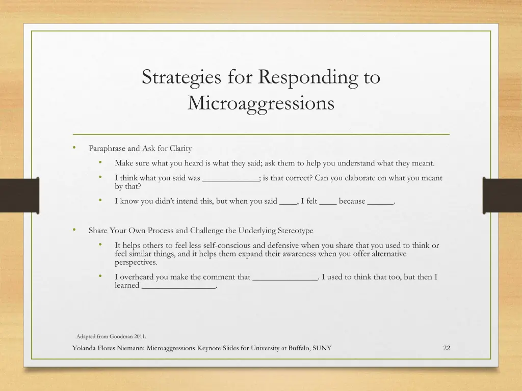 strategies for responding to microaggressions