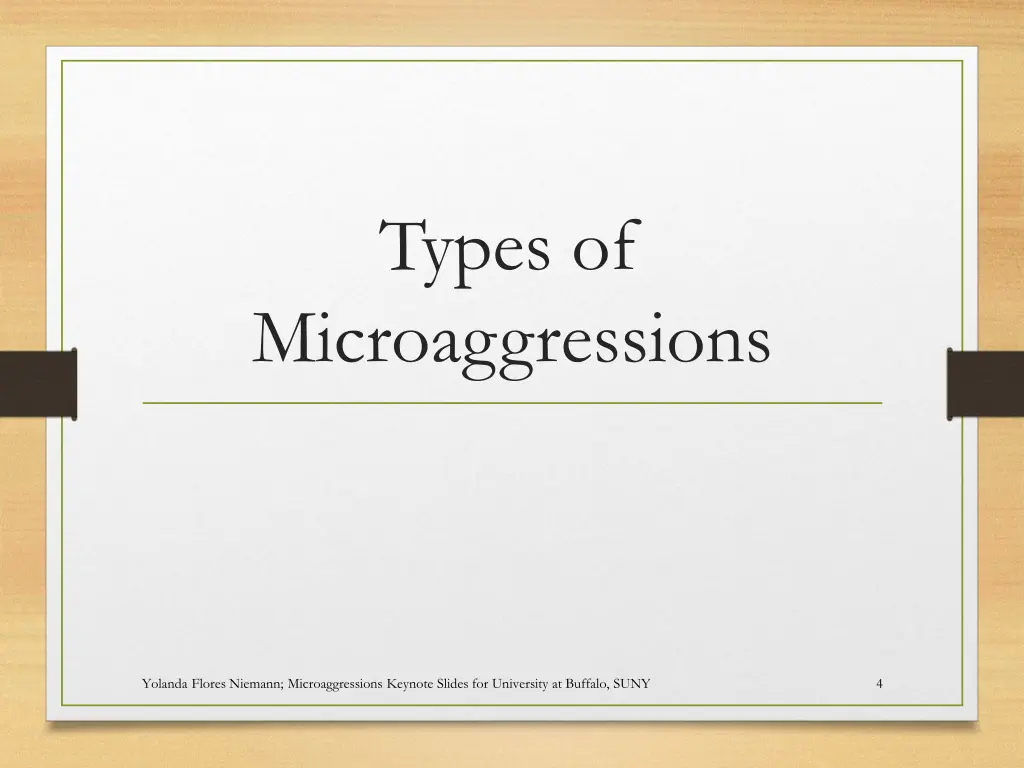 types of microaggressions