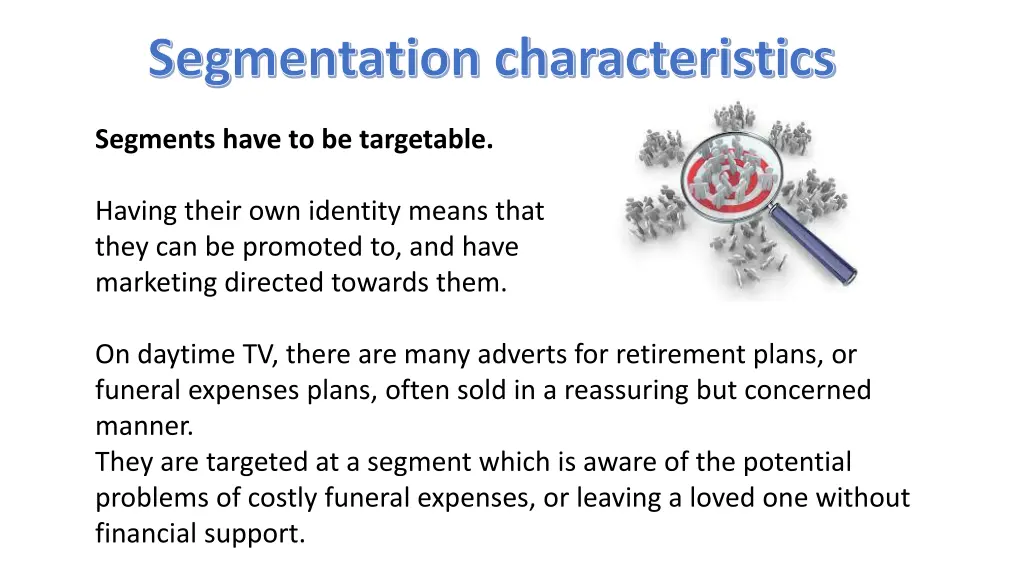 segmentation characteristics 2