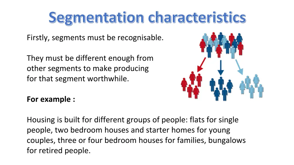 segmentation characteristics