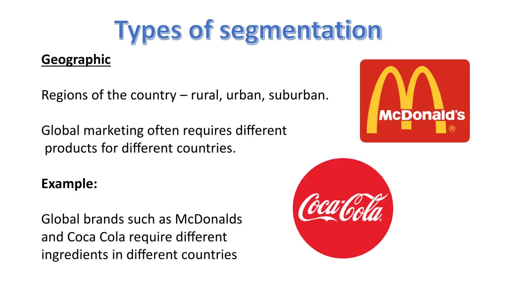 types of segmentation 1