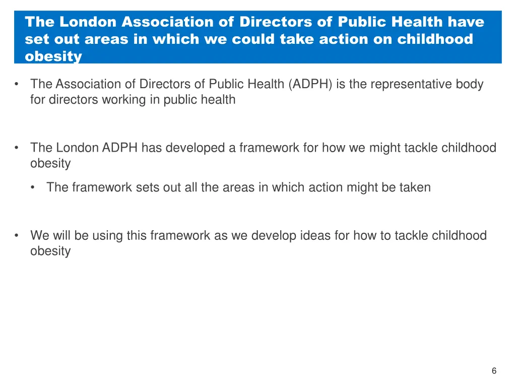 the london association of directors of public