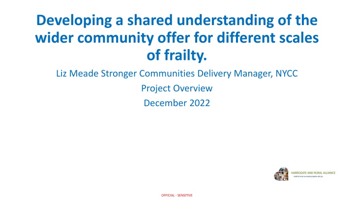 developing a shared understanding of the wider