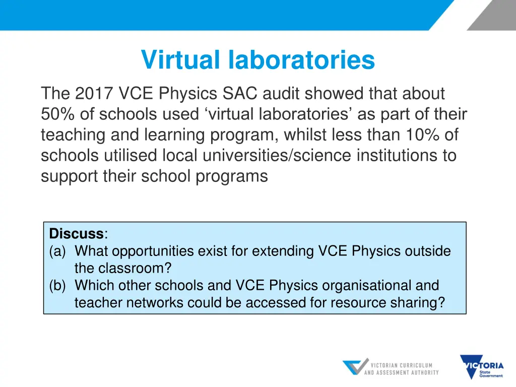 virtual laboratories the 2017 vce physics