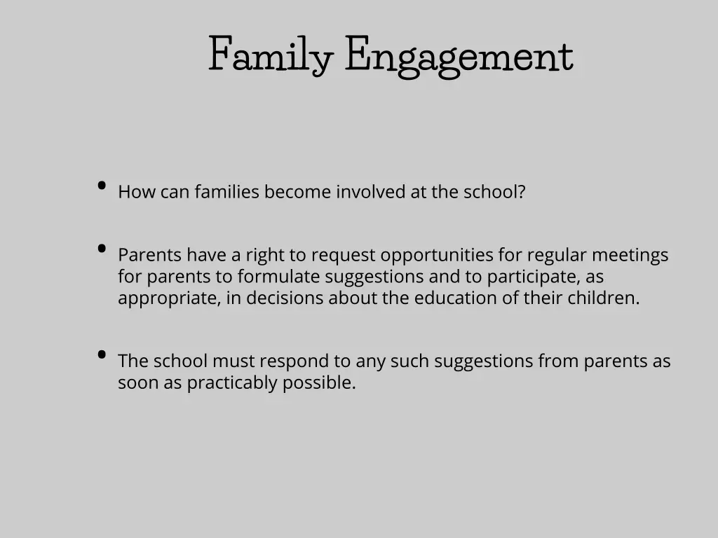 family engagement