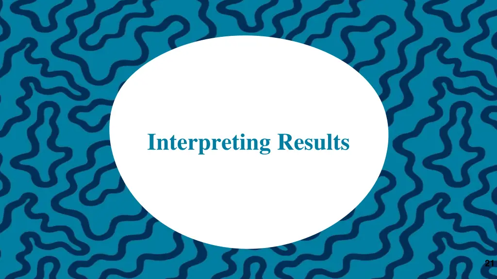 interpreting results