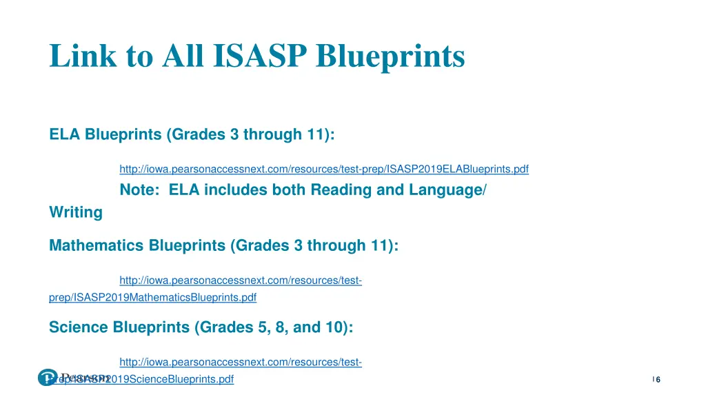 link to all isasp blueprints