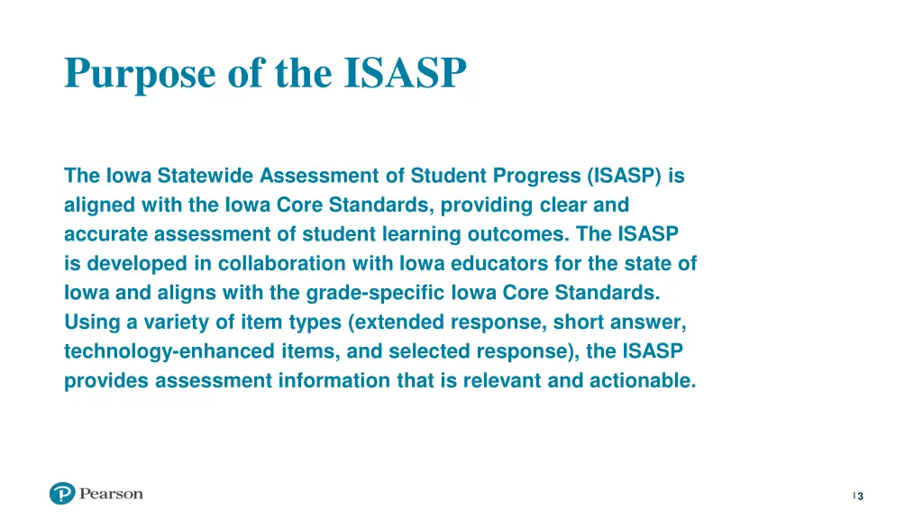 purpose of the isasp 1