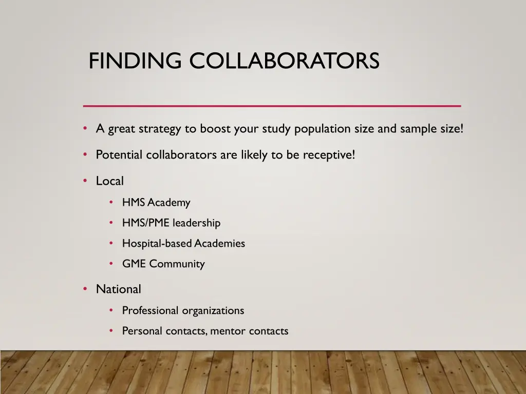 finding collaborators