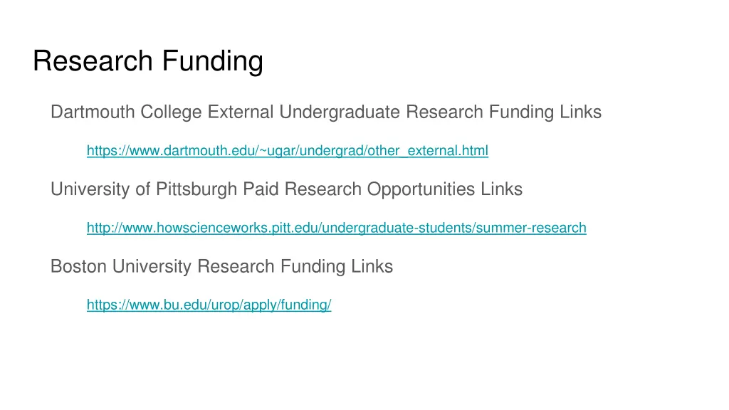 research funding