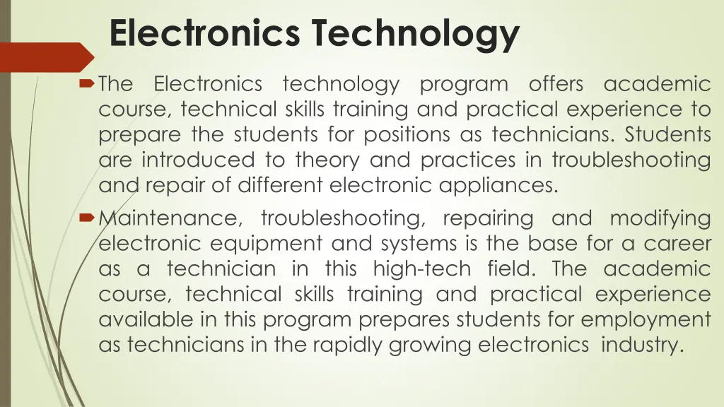 electronics technology