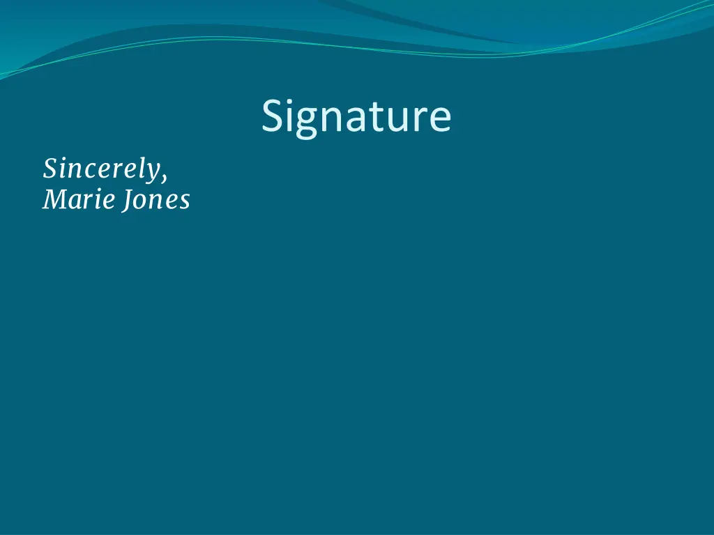 signature