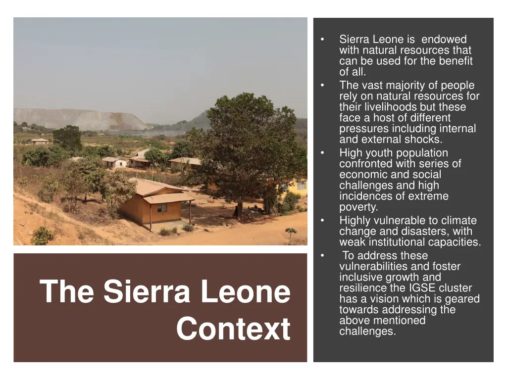 sierra leone is endowed with natural resources