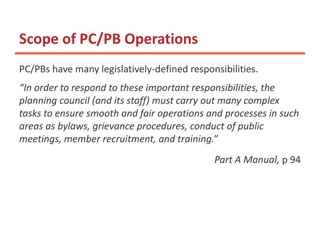 scope of pc pb operations