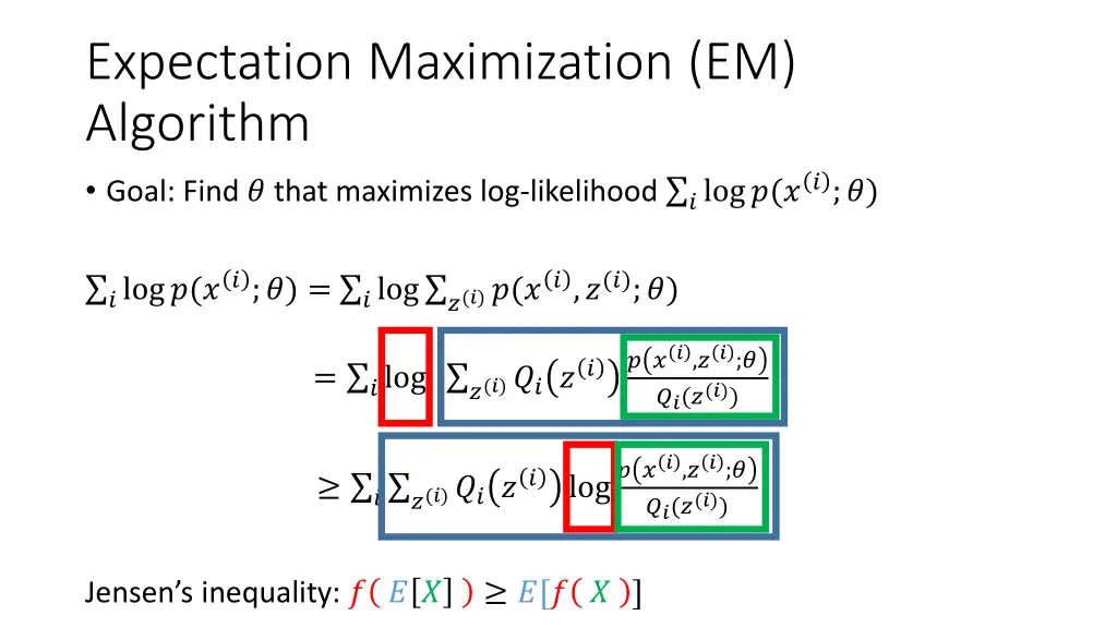 expectation maximization em algorithm goal find