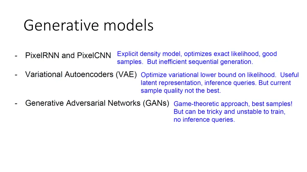 generative models