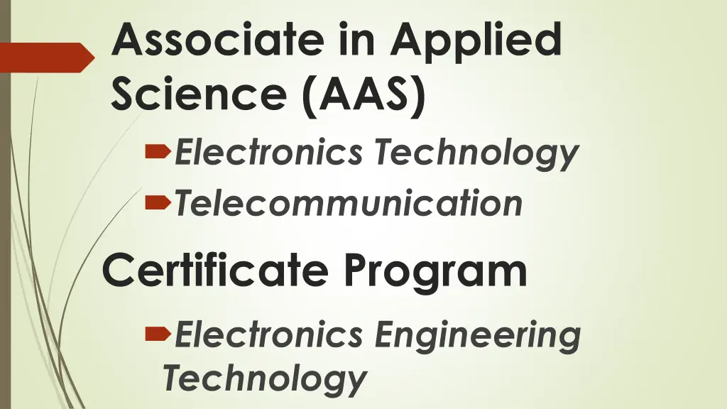 associate in applied science aas electronics