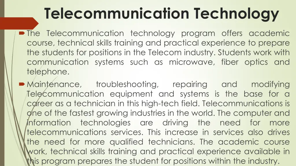 telecommunication technology