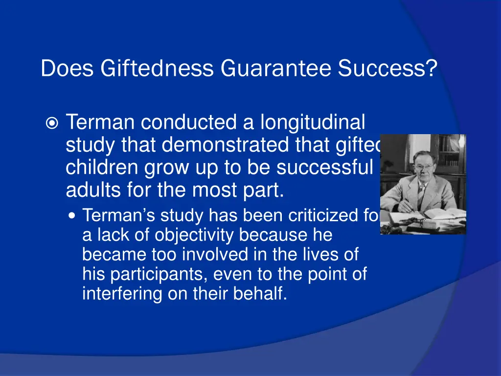 does giftedness guarantee success