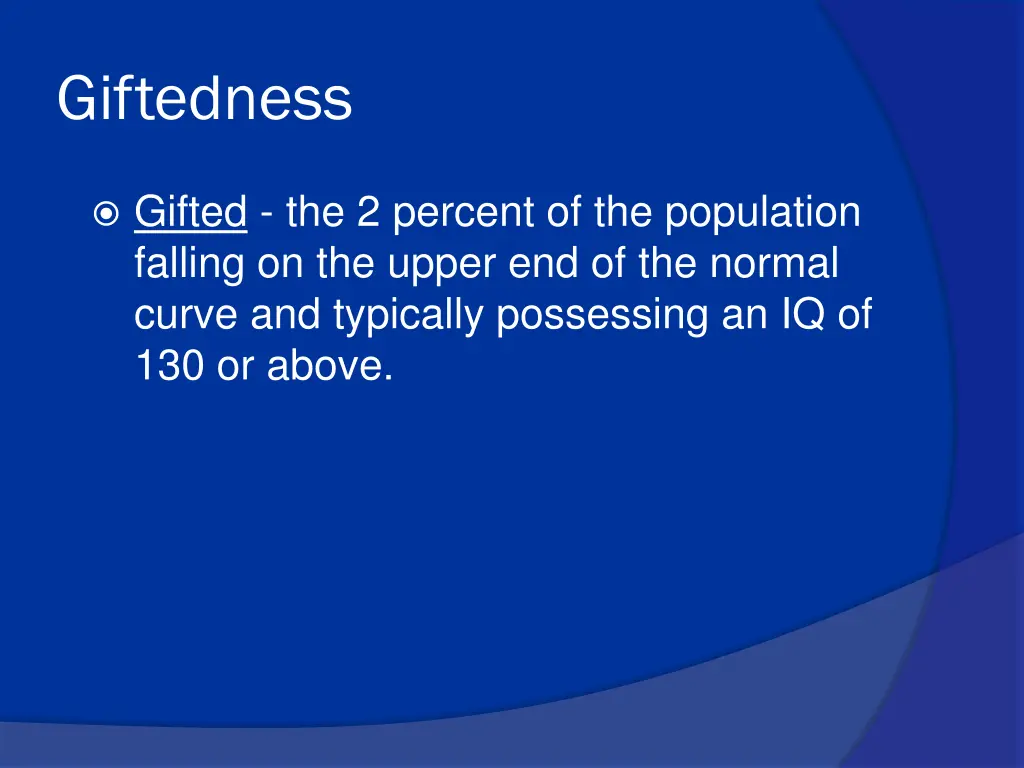 giftedness