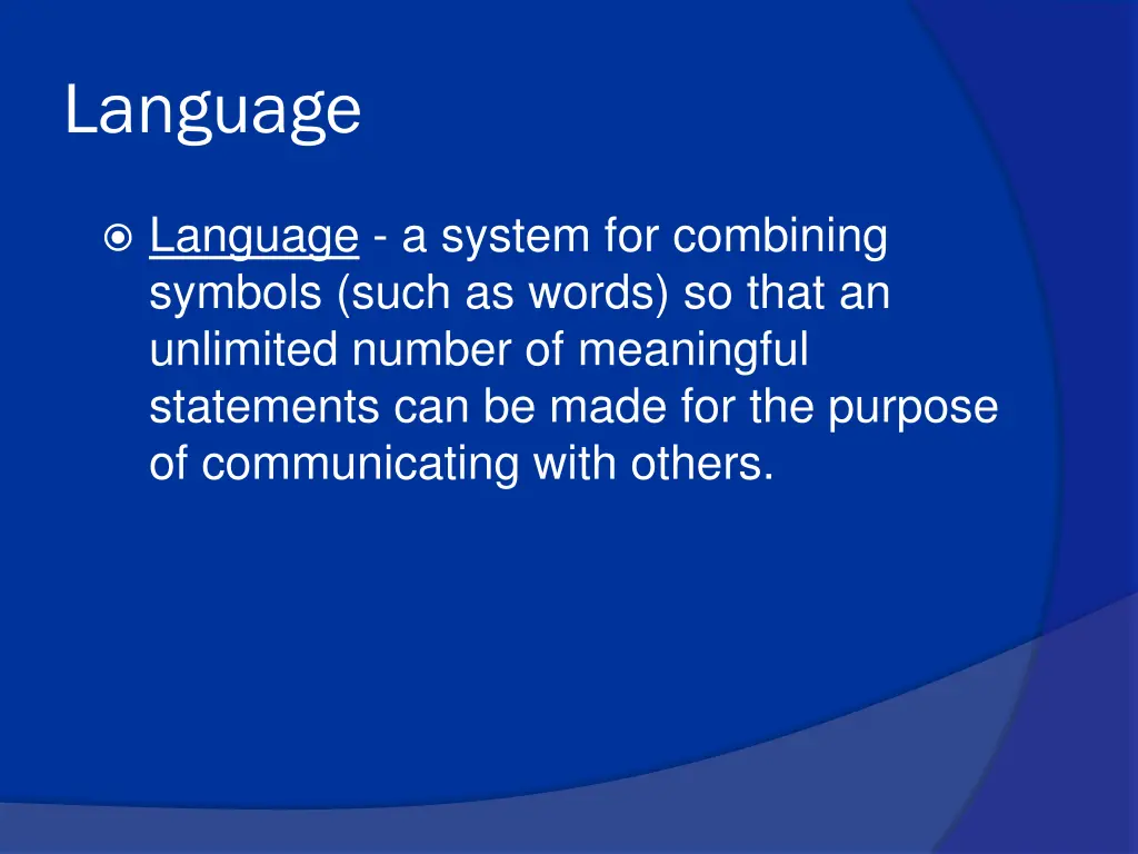 language