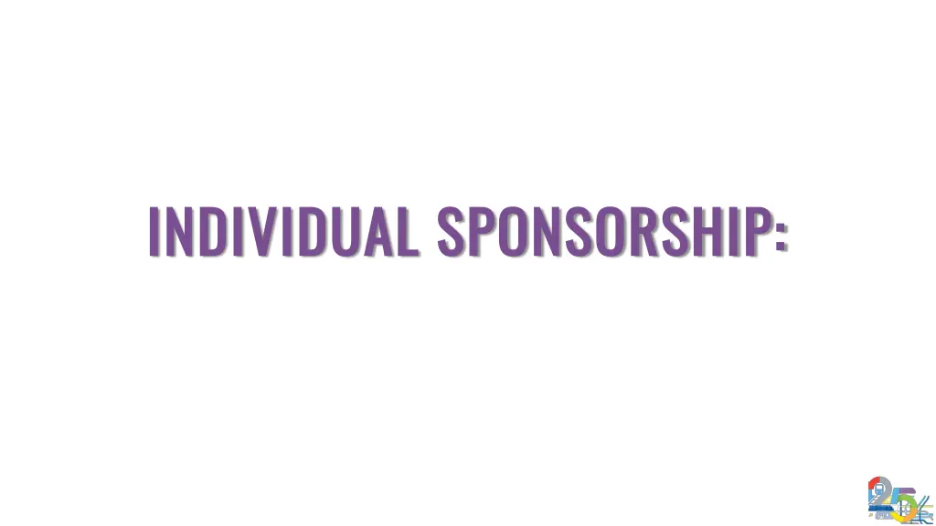 individual sponsorship individual sponsorship