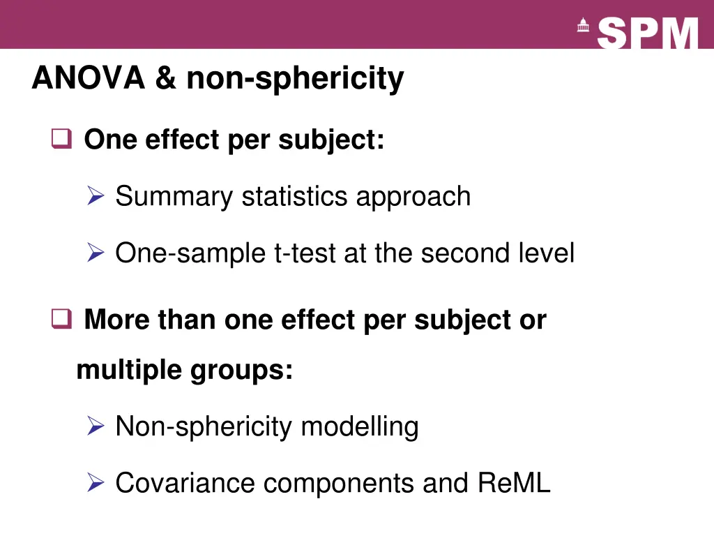 anova non sphericity