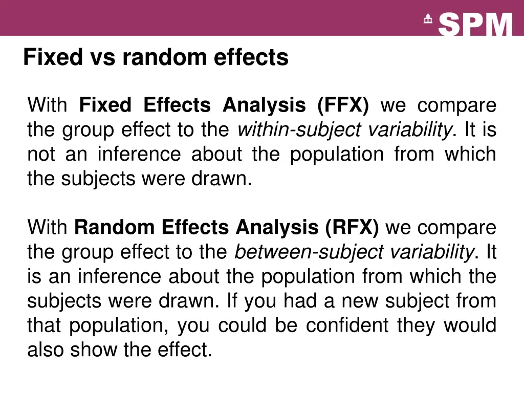 fixed vs random effects