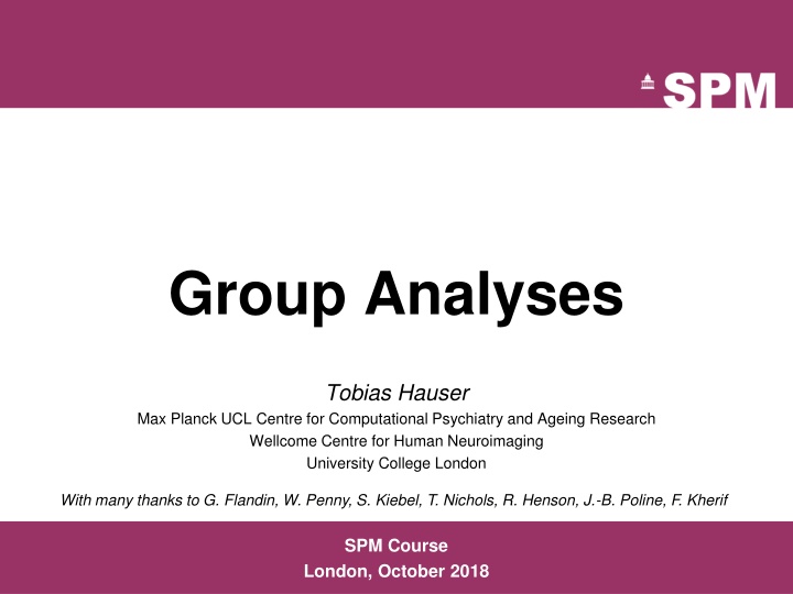 group analyses