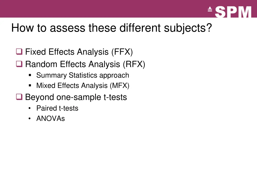 how to assess these different subjects 2