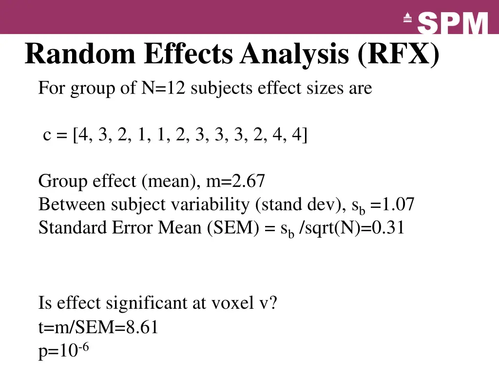 random effectsanalysis rfx